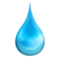 Water Drop. Clipping path included.