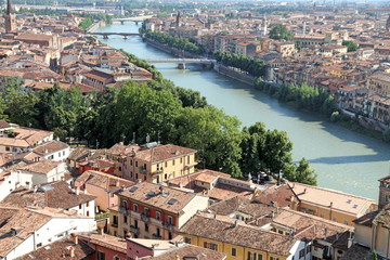 Verona from above Veneto Italy