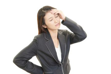 頭痛に悩むＯＬ
