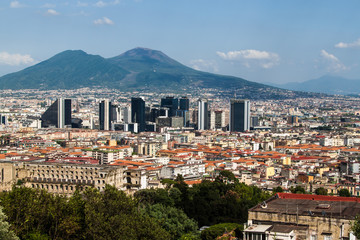 Naklejka premium Skyline of Naples