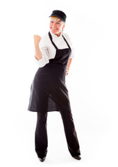 model isolated on white