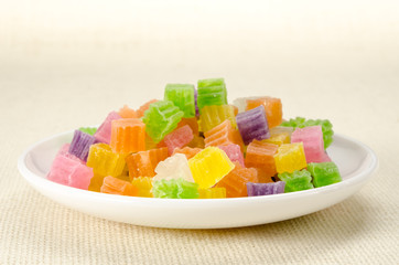 Crispy jelly Thai dessert