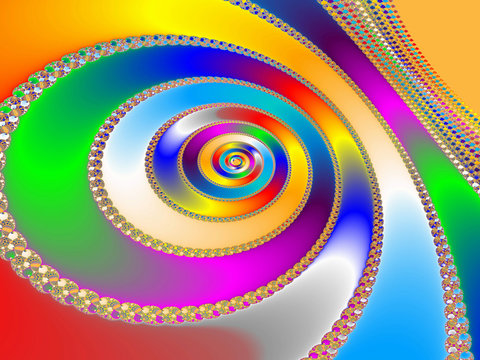 Colorful fractal backdrop