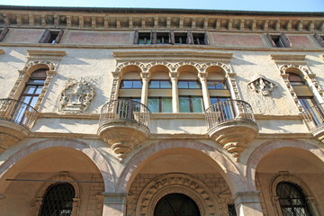 Prefecture building, Via Zabarella in Padua, Veneto, Italy