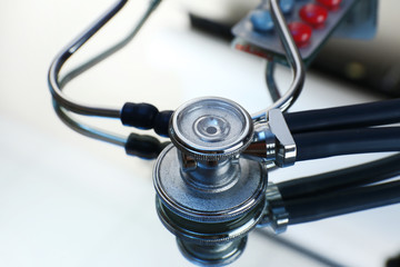 Stethoscope, close up
