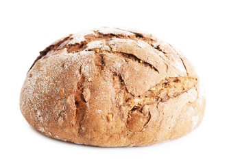 Fresh bread isolated on white