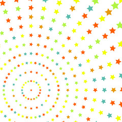 Abstract colorful background with stars