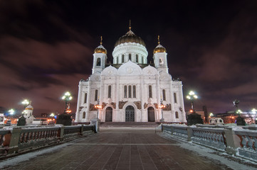 Fototapeta na wymiar The Cathedral of Christ the Savior, Moscow, Russia