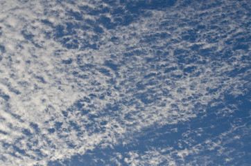 Layer of White Clouds Floating in the Heavens