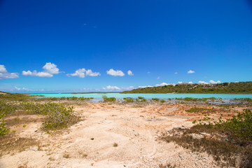 Landscape on the Caribbean tropical island