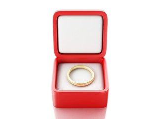 gold ring in a gift box