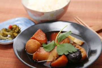 煮付け　日本の食卓イメージ