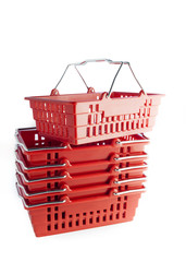 Shopping basket isolated