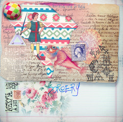 Scrapbook,collage,graffiti and patchwork series
