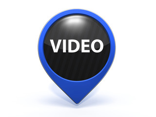 video pointer icon on white background