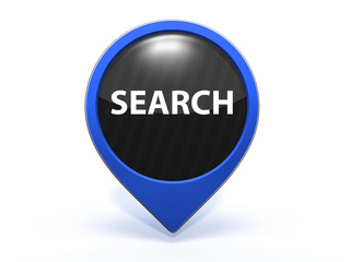 search pointer icon on white background