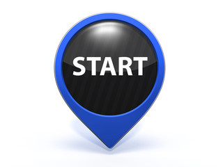 start pointer icon on white background