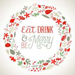 Christmas Wreath Background © Giraphics