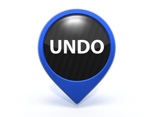 undo pointer icon on white background