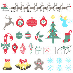 Retro Christmas Elements © Giraphics