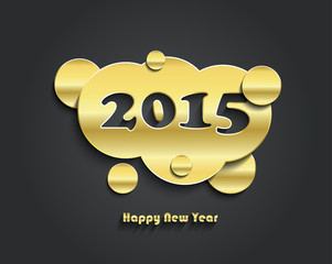 Happy new year 2015 creative card design