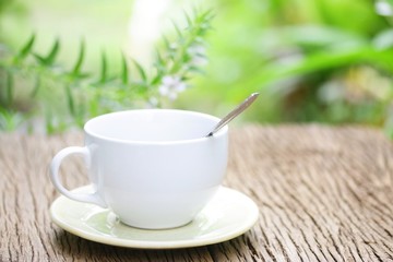 Coffee  on wooden table