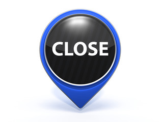 close pointer icon on white background