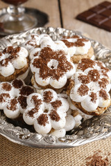 Tiny cookies in flower shape