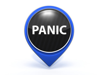 panic pointer icon on white background