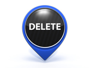 delete pointer icon on white background