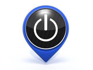 power pointer icon on white background