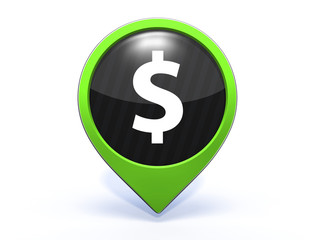 money pointer icon on white background