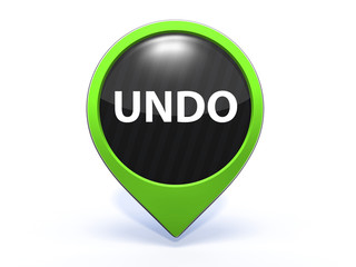 undo pointer icon on white background