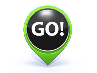 go pointer icon on white background