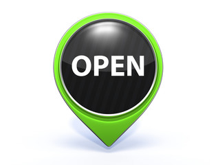 open pointer icon on white background