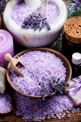 Spa with lavender
