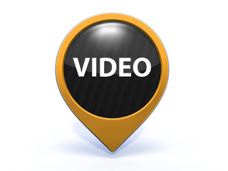 video pointer icon on white background