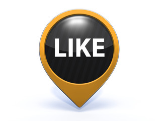 Fototapeta premium like pointer icon on white background