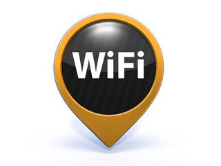 wifi pointer icon on white background