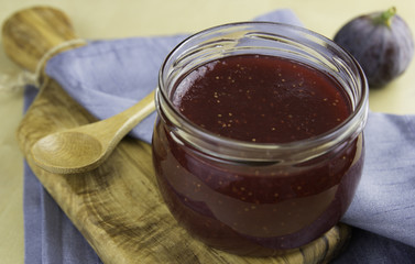 a jar of fig jam