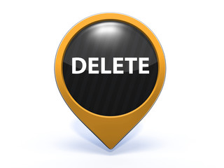 delete pointer icon on white background