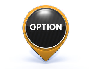 option pointer icon on white background
