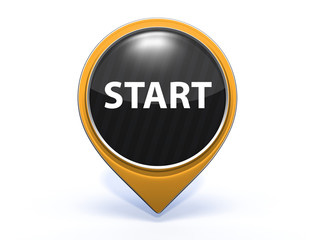 start pointer icon on white background