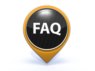faq pointer icon on white background