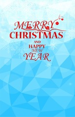 Merry Christmas background with snowflake