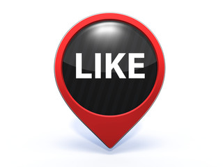 like pointer icon on white background