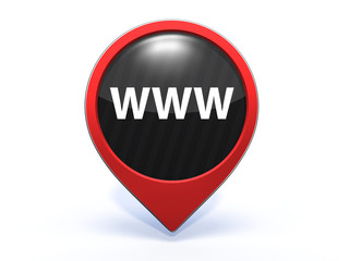 www pointer icon on white background