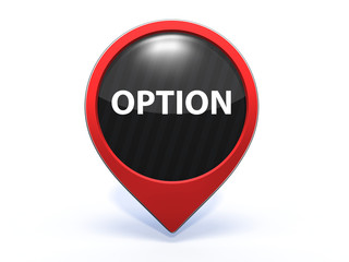 option pointer icon on white background
