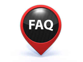 faq pointer icon on white background