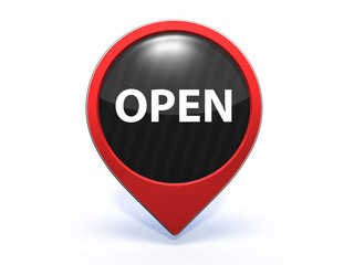 open pointer icon on white background